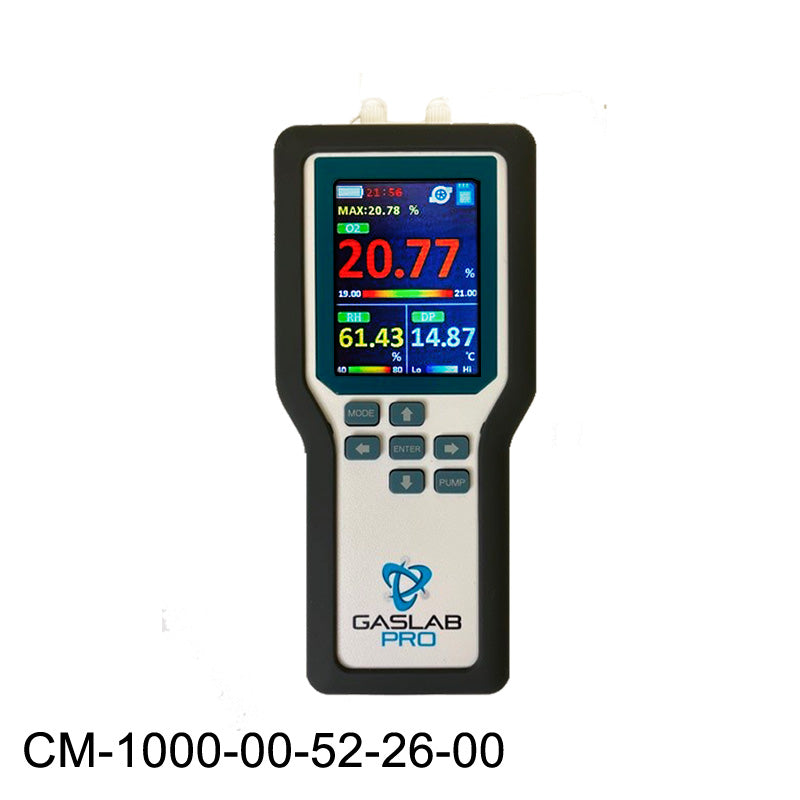 25% Oxygen and 20% Carbon Dioxide Sampling Data Logger