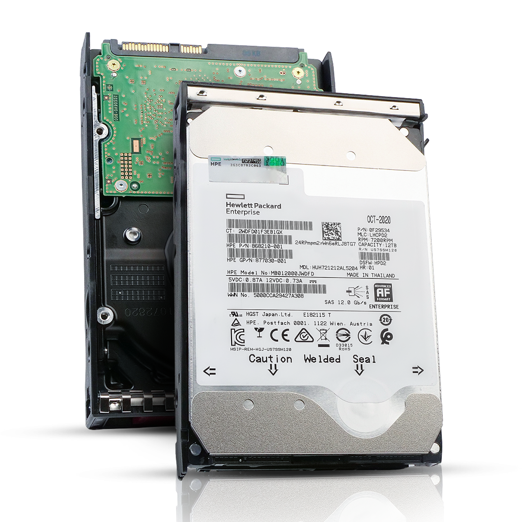 HP Generation 11 P10520-K21 12TB 7.2K RPM SAS 12Gb/s 512e 256MB 3.5in Refurbished HDD