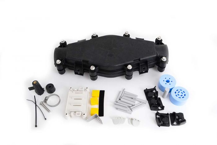 PLP COYOTE Low Count Closure (LCC) Kit, Single Fusion, (1) 7 Hole and (1) 12 Hole Grommet