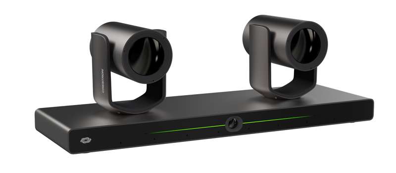 Crestron 1 Beyond i12D Intelligent 4K Dual Camera Speaker Tracking Solution, 12x Optical Zoom, Moon Gray