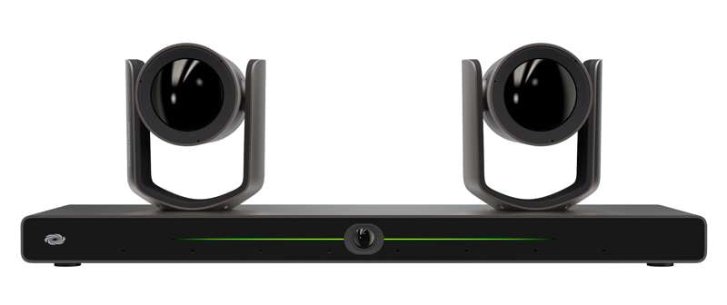 Crestron 1 Beyond i12D Intelligent 4K Dual Camera Speaker Tracking Solution, 12x Optical Zoom, Moon Gray