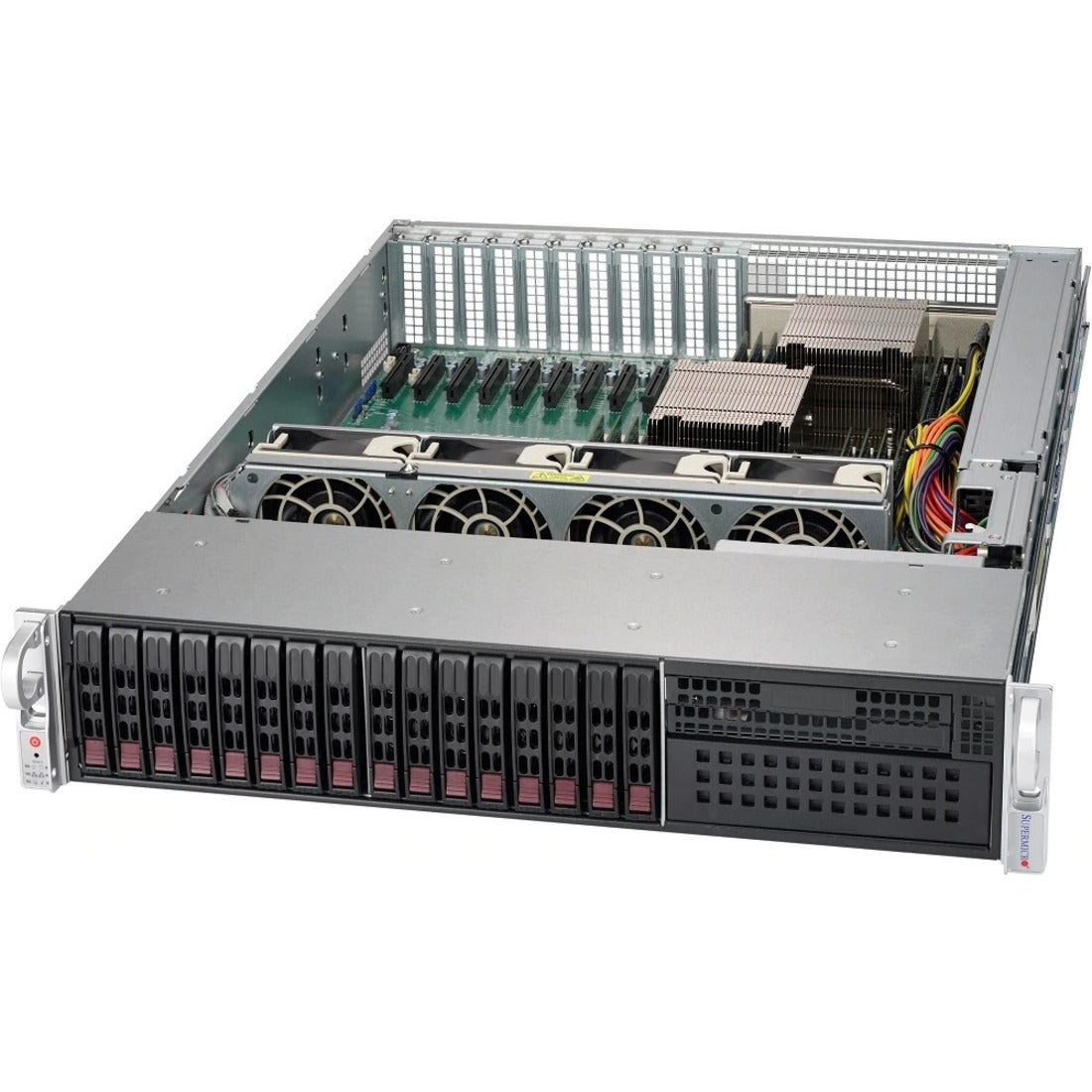 Supermicro SuperChassis CSE-213XAC-R1K05LP 2U Black Rackmount Server Chassis