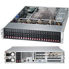 Supermicro SuperChassis CSE-216BE26-R1K28WB 2U 24xBay Black Rackmount Server Chassis