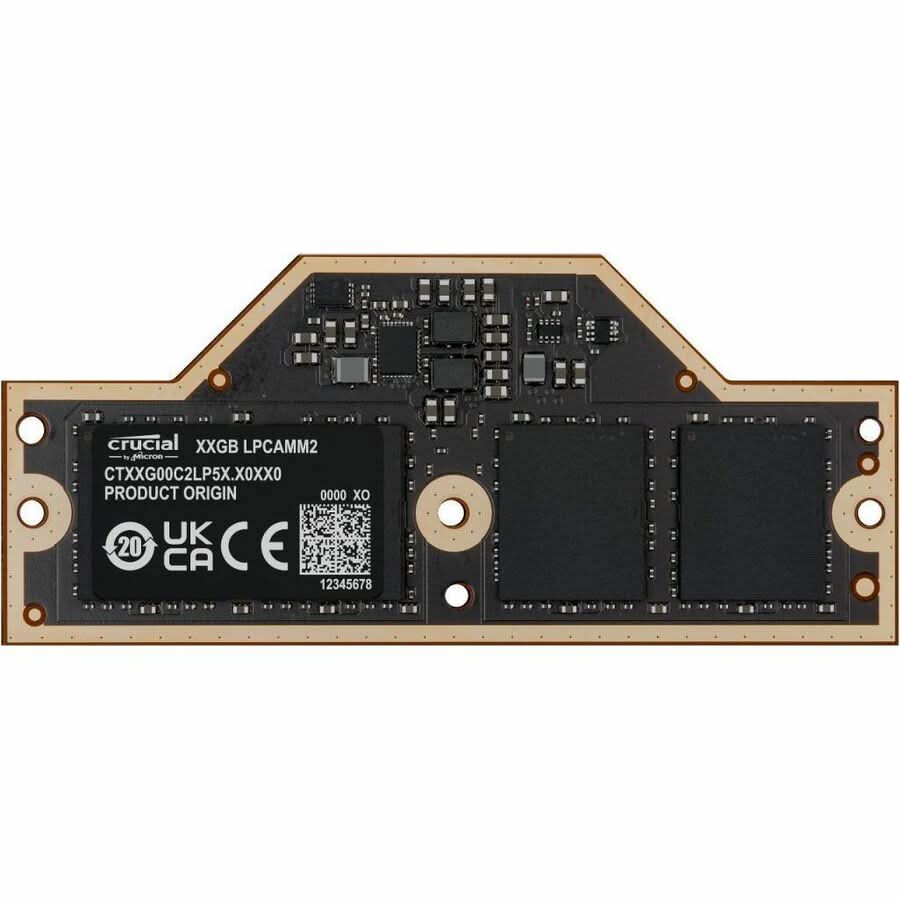 Crucial CT64G75C2LP5X LPCAMM2 LPDDR5X 64GB Memory