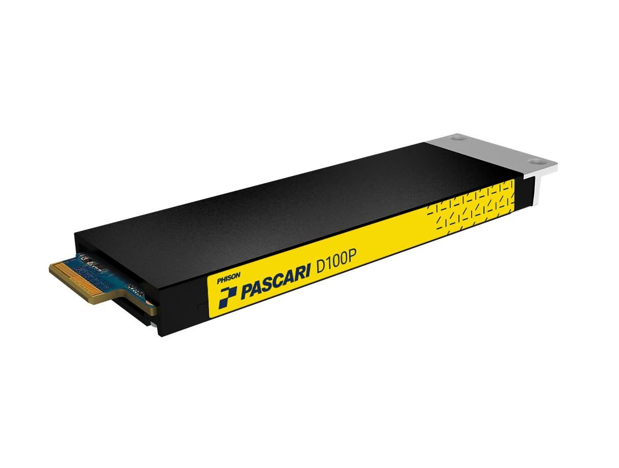 Phison D180AK02960GP011T0200 Pascari D100P E1.S 960GB PCIe Gen4 Data Center High-Speed Non-SED Solid State Drive