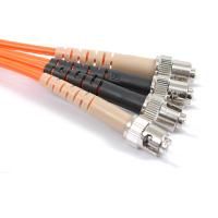 Fiber Optic Patch Cable, ST PC to ST PC, 3mm Duplex MM ClearCurve OM2 Fiber