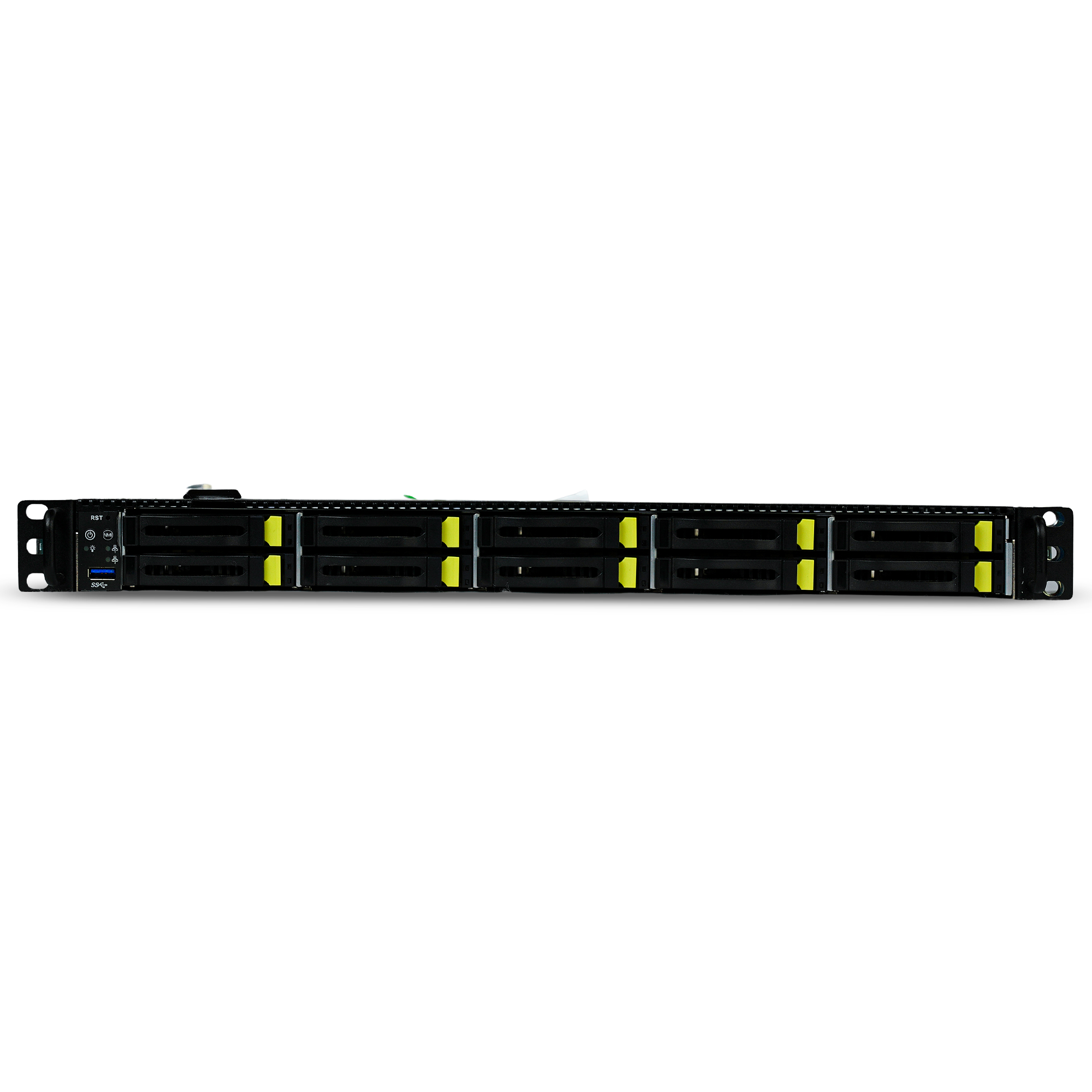 ASRock Rack 1U10E-ROME/2T 1U Server AMD EPYC 7742 64-Core 8x DDR4 DIMM 10x Front NVMe/SATA 2.5" Bay + 1x M.2 NVMe slot 2x750W Refurbished