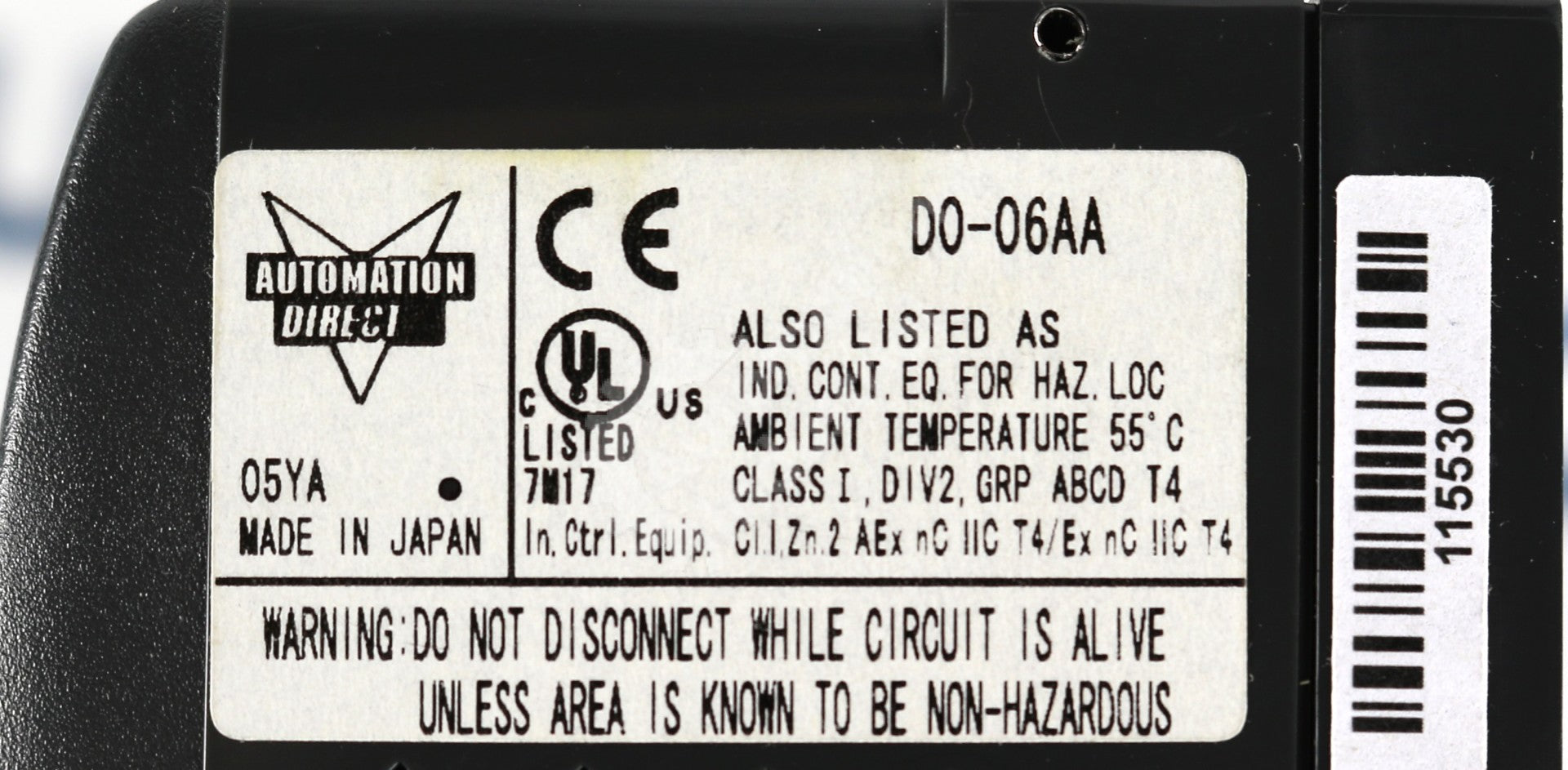 D0-06AA by Automation Direct 20 DC Input 16 Point Output AC PLC DirectLOGIC 06