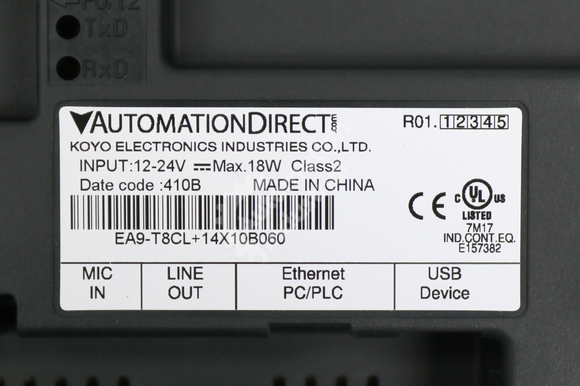 EA9-T8CL By Automation Direct C-More 8in Touch Screen HMI New Surplus No Box