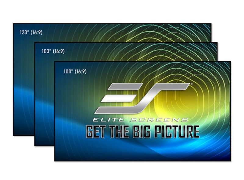 Elite Screens Aeon CLR Series, 103-inch Diag., 16:9 Fixed Frame Screen, StarBright CLR Material
