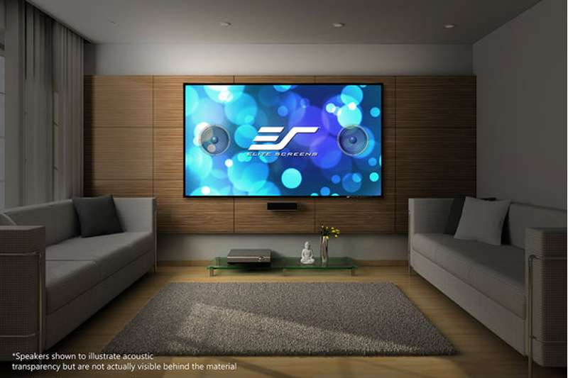Elite Screens Aeon AcousticPro UHD Series, 165-inch Diag., 16:9 Fixed Frame Screen