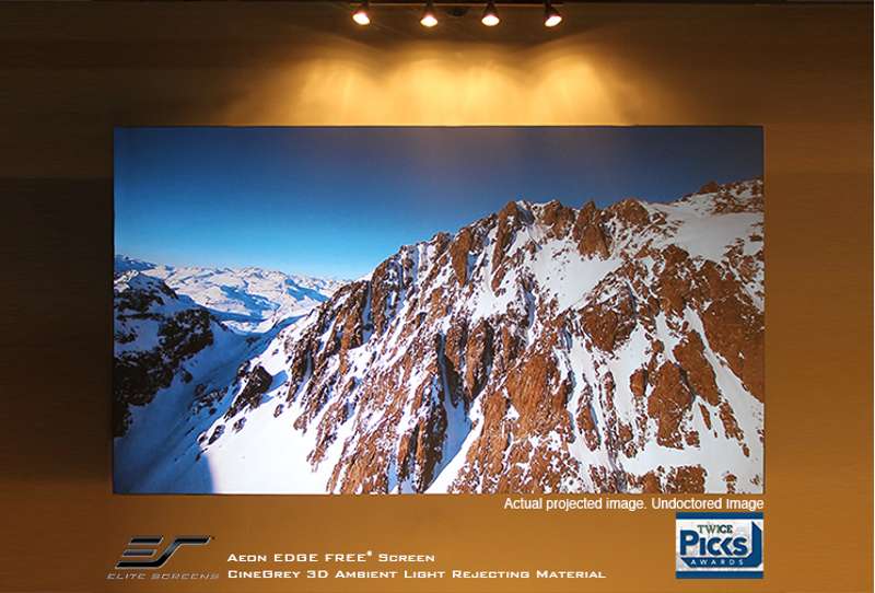 Elite Screens Aeon CineGrey 3D Series 92 Inch Diagonal Fixed Frame Screen