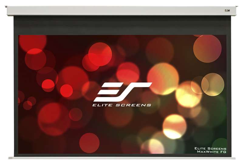 Elite Screens Evanesce B Series, 92-inch Diag., 16:9 Electric Screen, MaxWhite Fiberglass (FG) Material