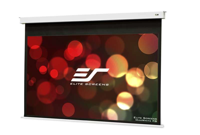 Elite Screens Evanesce B Series, 92-inch Diag., 16:9 Electric Screen, MaxWhite Fiberglass (FG) Material