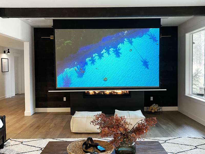 Elite Screens Evanesce Tab-Tension B CineGrey 5D Series, 103-inch Diag., 16:9 Electric Screen