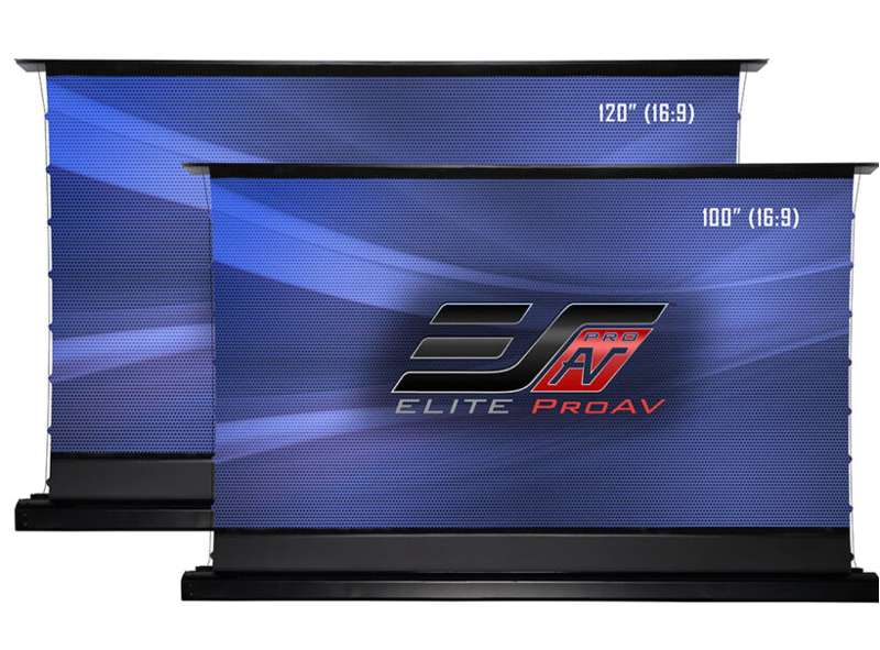 Elite Screens Kestrel Tab-Tension DarkUST Series, 120-inch Diag. 16:9 Electric Screen, DarkUST Material