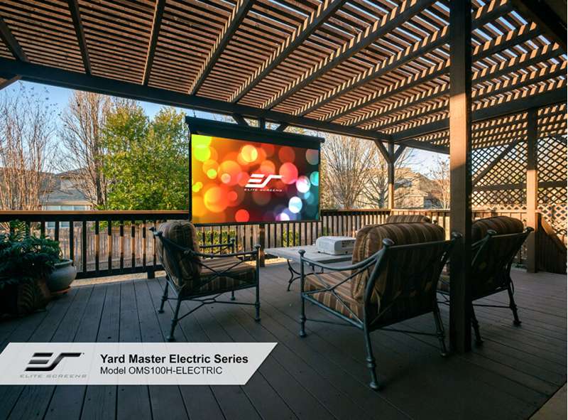Elite Screens Yard Master Electric Series 120 Inch Diagonal Electric Screen