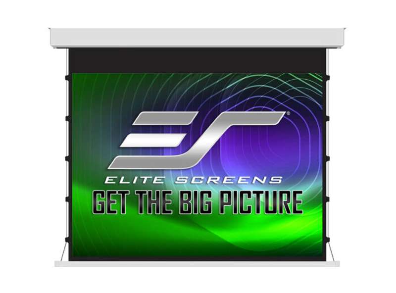 Elite Screens Yard Master Tab-Tension Wireless Series, 125-inch Diag., 16:9 Electric Screen, MaxWhite Material