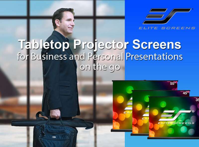 Elite Screens PicoScreen Series, 45-inch Diag., 4:3 Portable Screen, MaxWhite Material