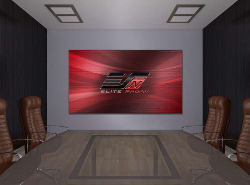 Elite Screens Pro Frame Thin Series,120 inch Diag. 16:9 Fixed Frame Screen, ChromaWhite ISF Material