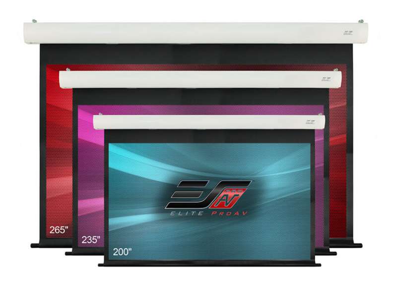 Elite Screens Saker Plus Series, 265-inch Diag. 16:9 Electric Screen, MaxWhite Material