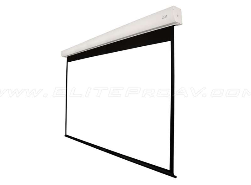Elite Screens Saker Plus Series, 265-inch Diag. 16:9 Electric Screen, MaxWhite Material