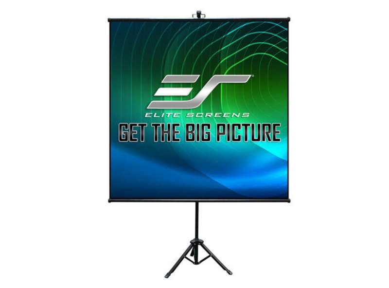 Elite Screens Tripod Lite Wall Series, 50-inch Diag., 1:1 Tripod Screen, MaxWhite Material