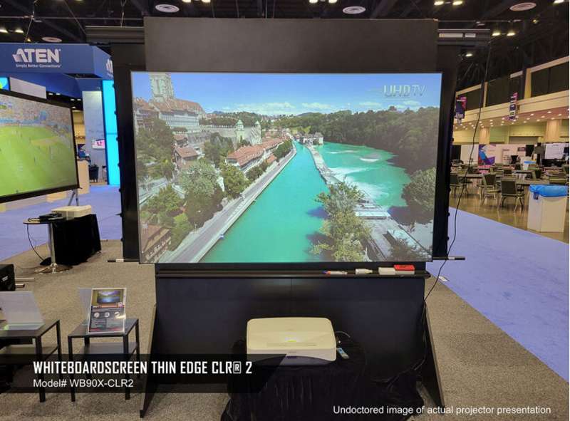 Elite Screens WhiteBoardScreen TE CLR 2 Series, 97-inch Diag. 16:9 WhiteBoard Screen, Ceiling Light Rejecting (CLR)2 Material
