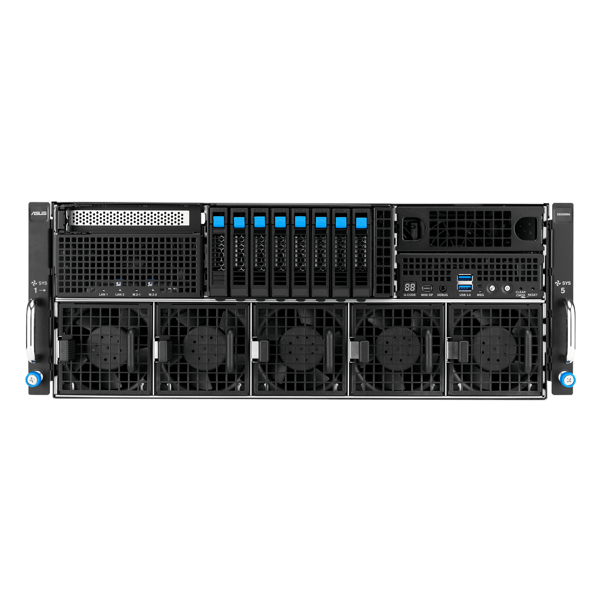 ASUS ESC8000-E12-32W 4U Dual Intel Xeon 128-Core 8×GPU NVMe PCIe Gen5 GPU Server