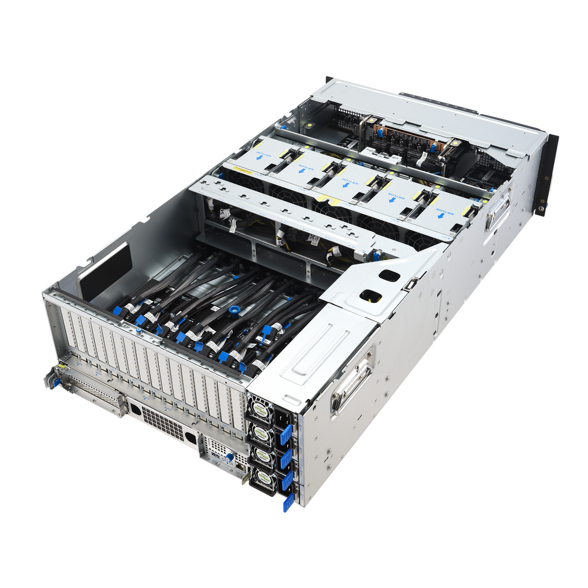 ASUS ESC8000-E12-32W 4U Dual Intel Xeon 128-Core 8×GPU NVMe PCIe Gen5 GPU Server