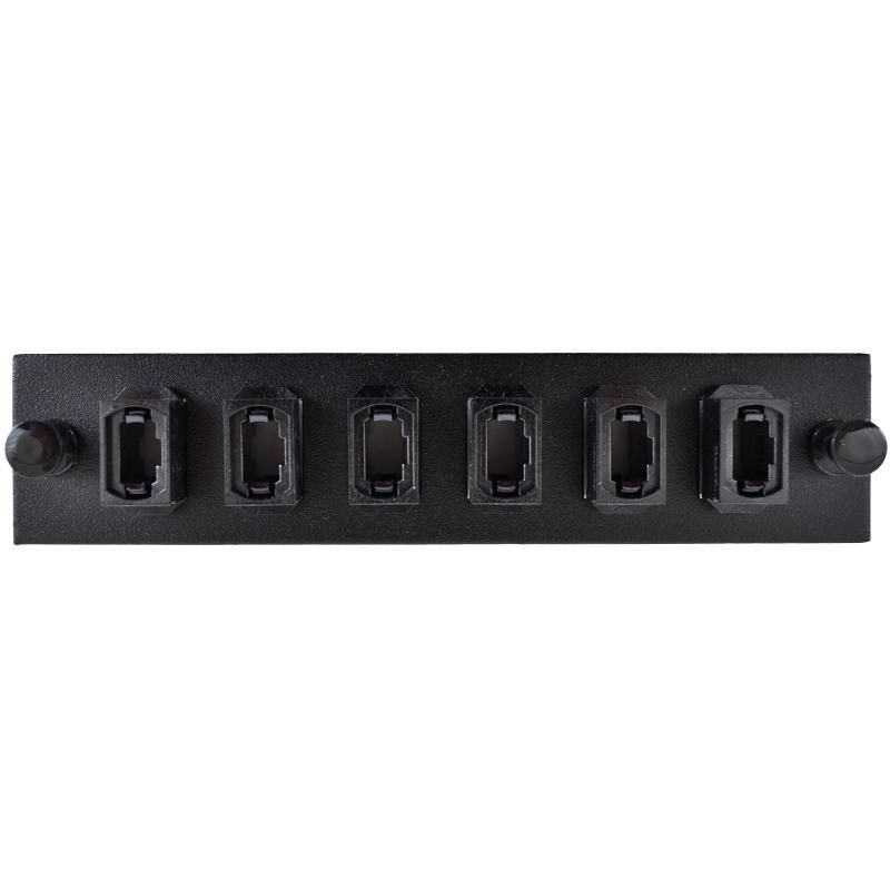 Adapter Plate 6-Pack MTP Multimode Black