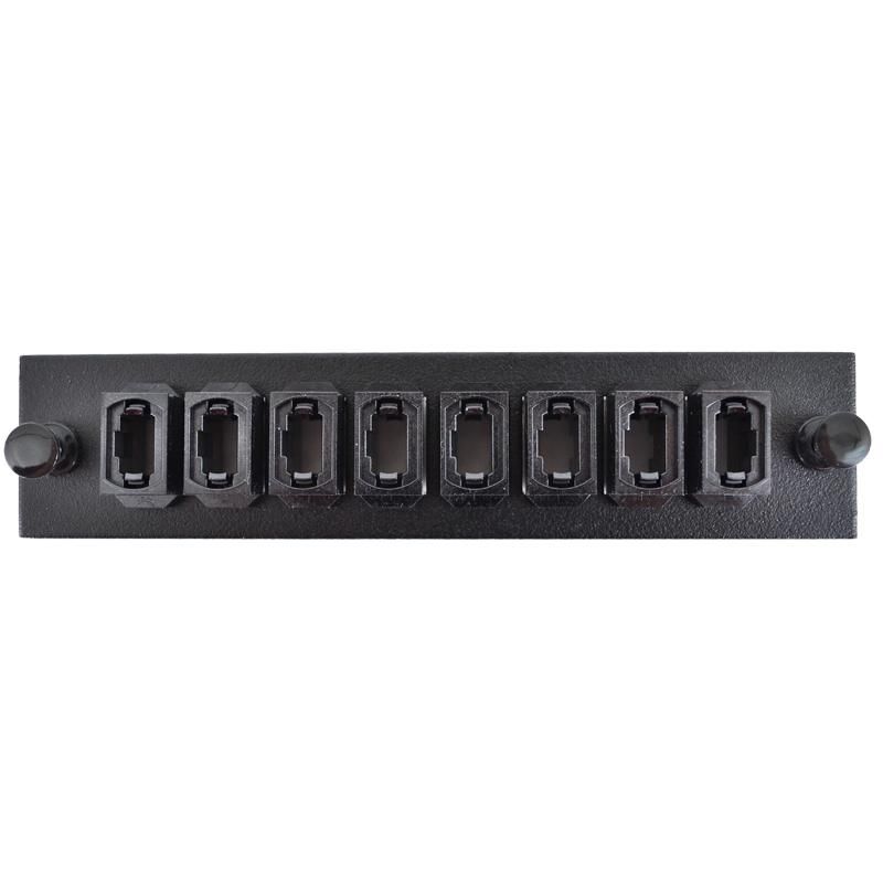 MTP 8 Port MM/SM Black Adapter Plate - Black