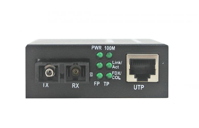 Media Converter SC Singlemode 10/100 Base-T/TX to 100Base-FX 2km