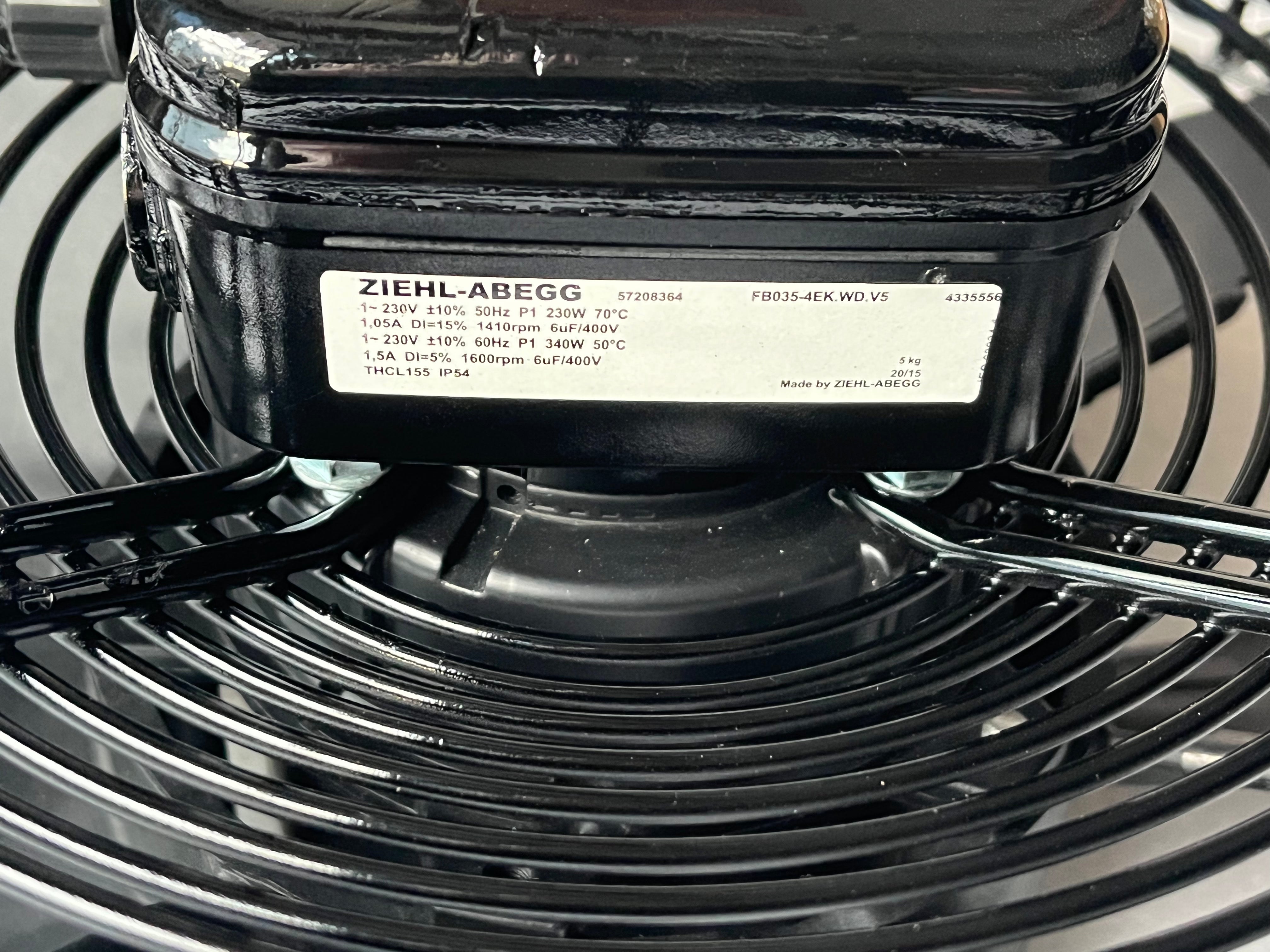 FB035-4EK.WD.V5 ZIEHL-ABEGG Axial Fan 0.15kW 230V 0.68A 1290rpm