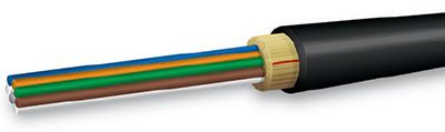 Blue 4 Fiber Tactical Cable, MM OM4 Fiber Unit of Measurement : Per Meter