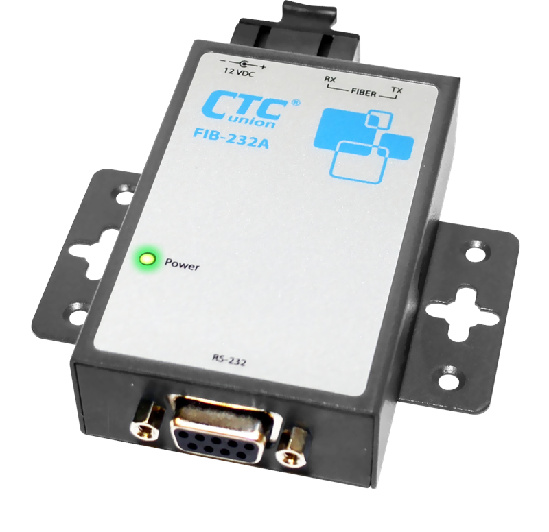FIB-232A-SC20A - RS-232 over single strand singlemode WDM fiber media converter, BiDi, SC connector, 20Km range, Tx:1310/Rx:1550nm