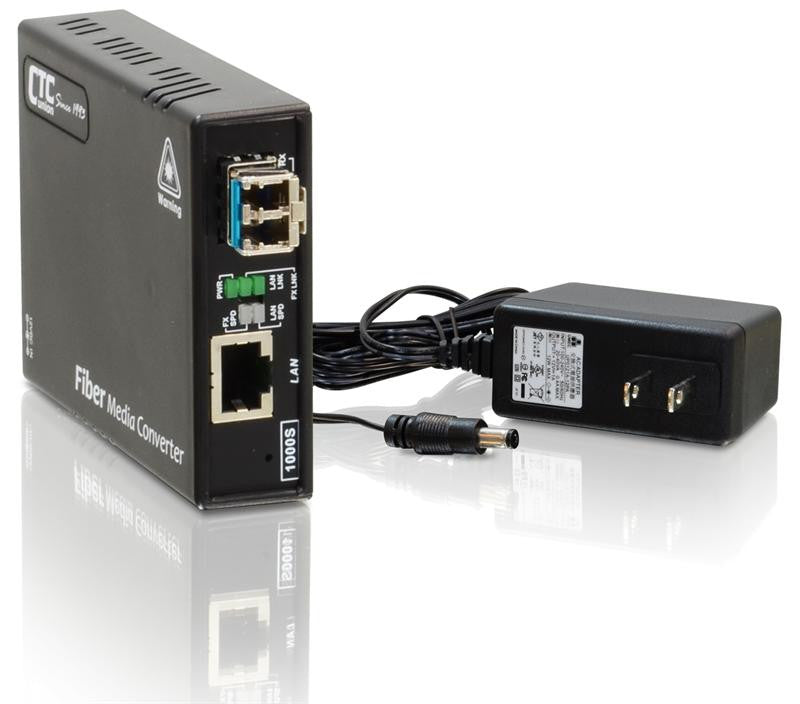FMC-1000S-MM Gigabit Ethernet 1000Base-SX multimode fiber media converter, LC, 550m