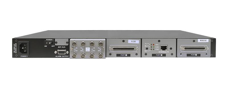 FMUX01A-CHAC2 PDH modular fiber optic multiplexer chassis, up to 16 T1 / E1 and Ethernet, dualAC PS