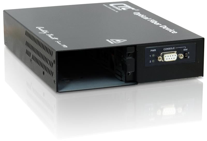 FRM220-CH02M-AC - two slot fiber chassis, AC 90-240V power supply, RS232 console port