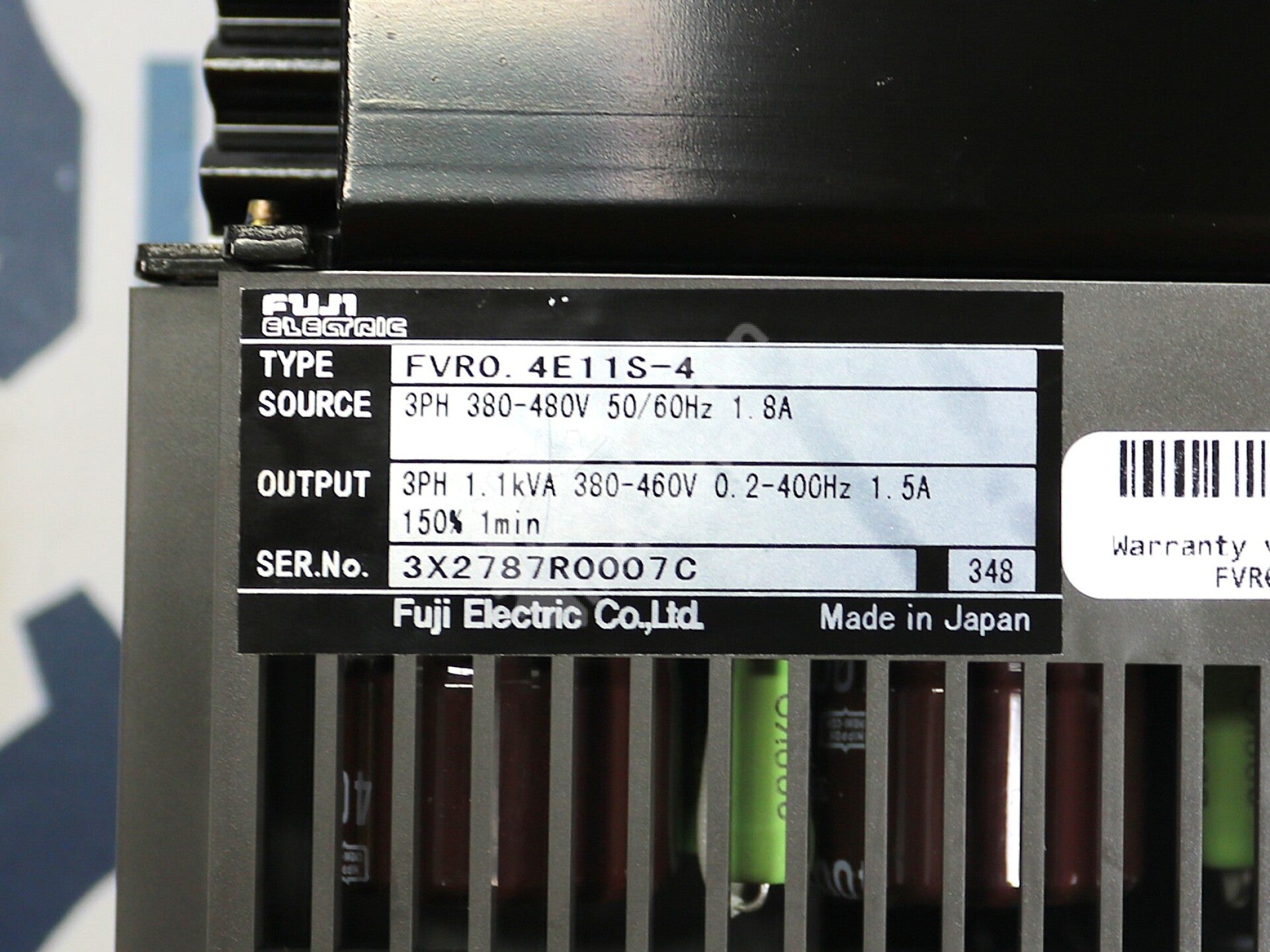 FVR0.4E11S-4 By Fuji Electric 4E11S-4 380-460V 3-PH Inverter Drive NSFP