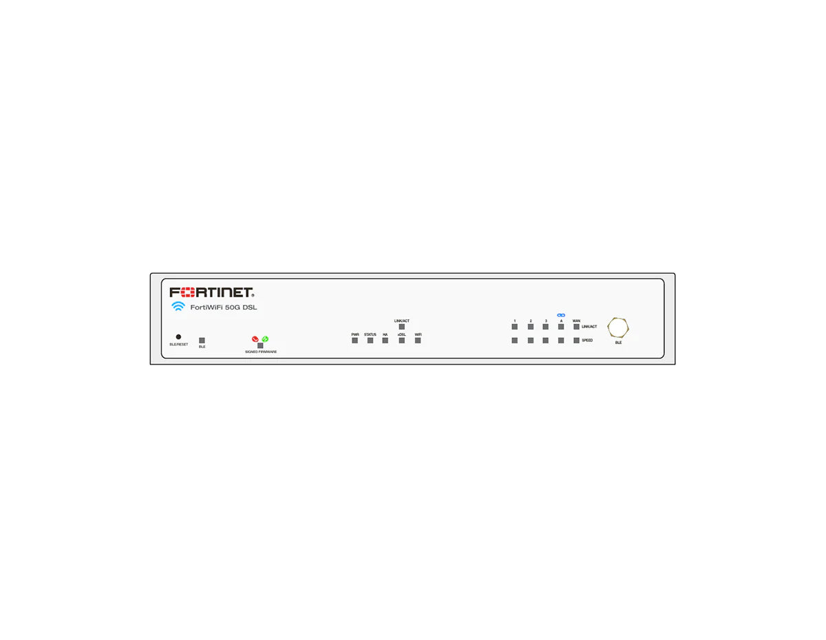 Fortinet FortiWiFi 50G-DSL Firewall + 3 Year Enterprise Protection