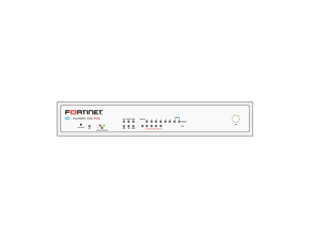 Fortinet FortiWiFi FWF-70G-POE Firewall + 1 Year UTP Bundle