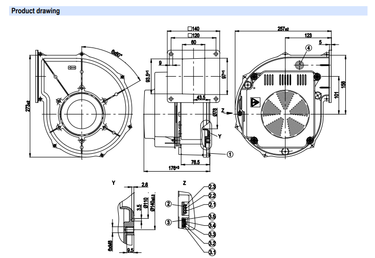 G1G170-AB53-01 ebmpapst Fans 360W