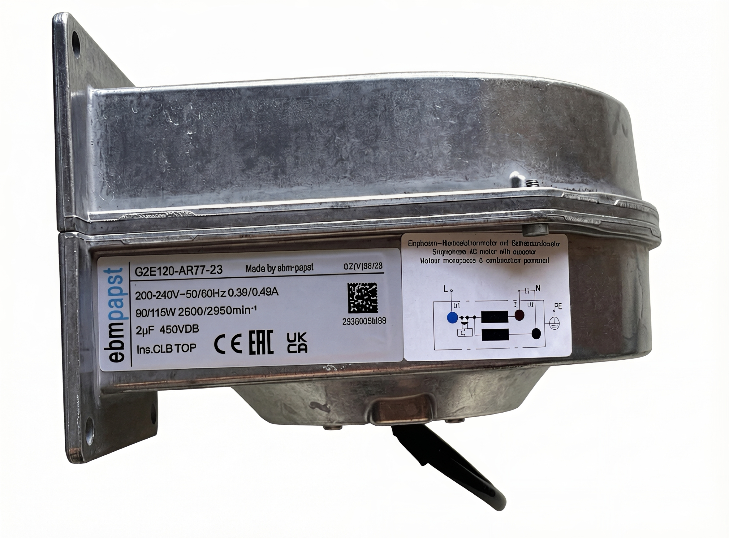 G2E120-AR77-23 ebm-papst Centrifugal Fan | M2E068-BF Motor | Rittal Cabinet Cooling Fan | 90/115W | 220-240V