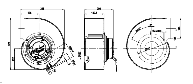 G3G200-AL29-71 ebm papst centrifugal fan