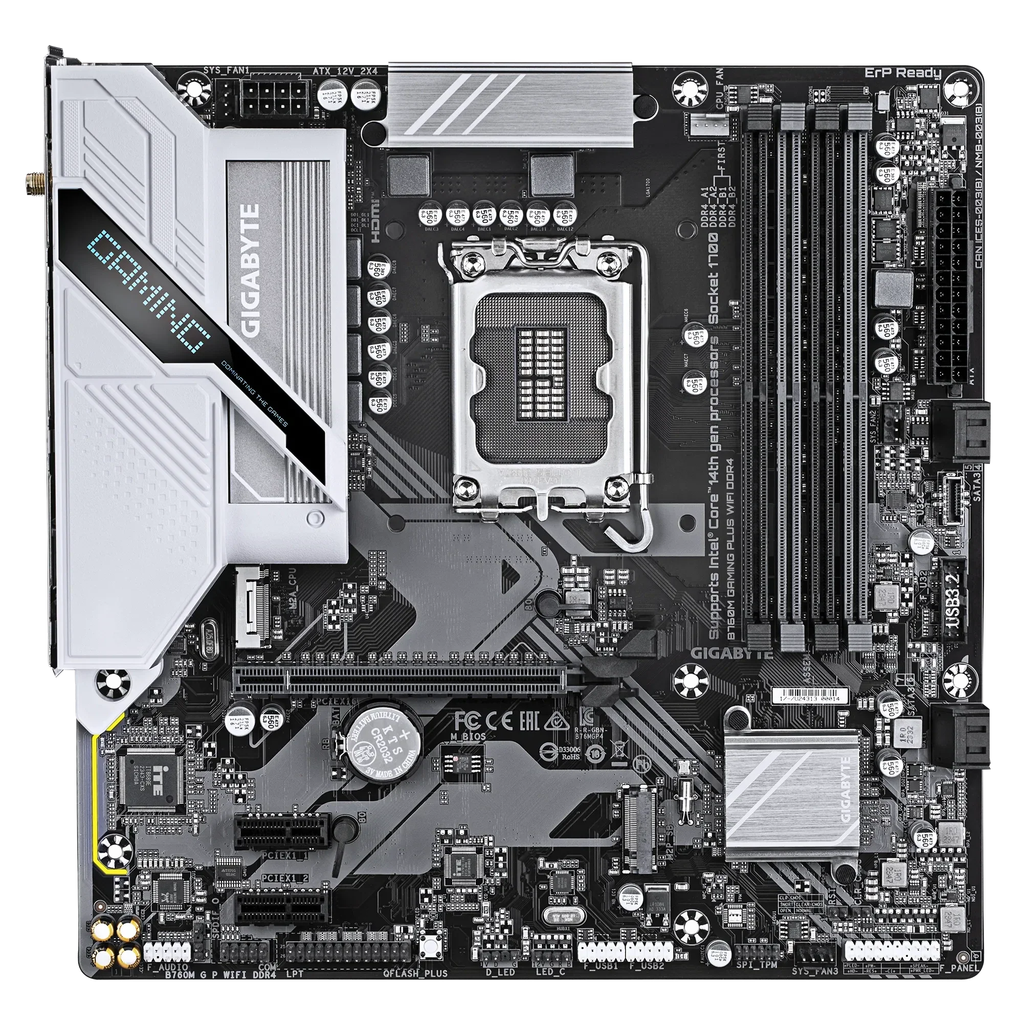 Gigabyte B760M GAMING PLUS WIFI DDR4 LGA1700 socket/ Intel B760/ DDR4/