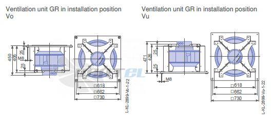 GR56C-ZIK.GL.CR ZIEHL-ABEGG centrifugal fan 380/480V 5.4KW 8.60-6.80A 1800rpm