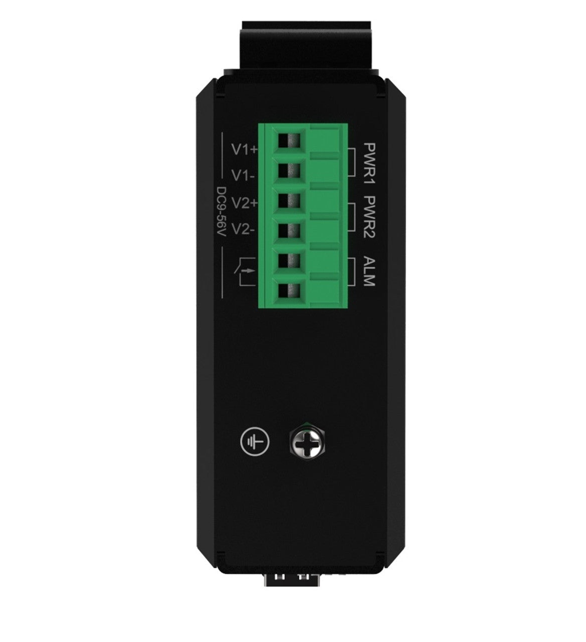 HGW-401S - 4x RJ45 +1x SFP ports Gigabit Ethernet Industrial fiber switch, DIN rail mount, -40 to +75 Celsius
