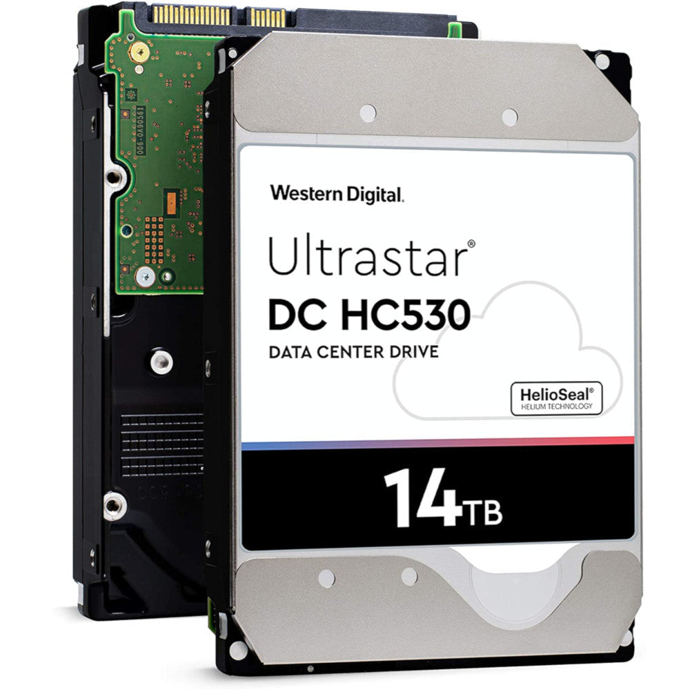 Western Digital Ultrastar DC HC530 WUH721414ALE601 14TB 7.2K RPM SATA 6Gb/s 3.5in Recertified Hard Drive