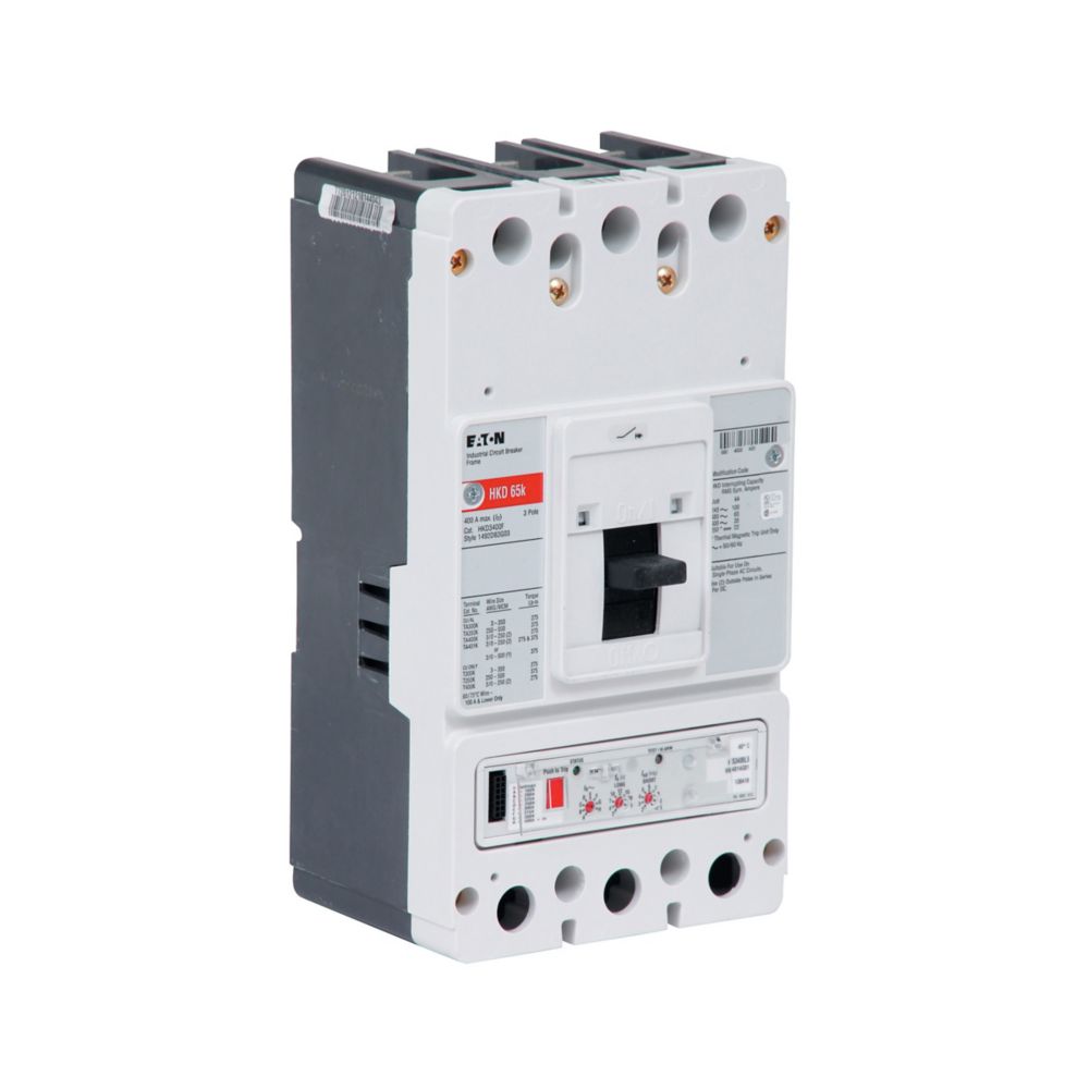 Eaton HKD3400F HKD Series 400A Molded Case Circuit Breaker for Industrial Power Distribution